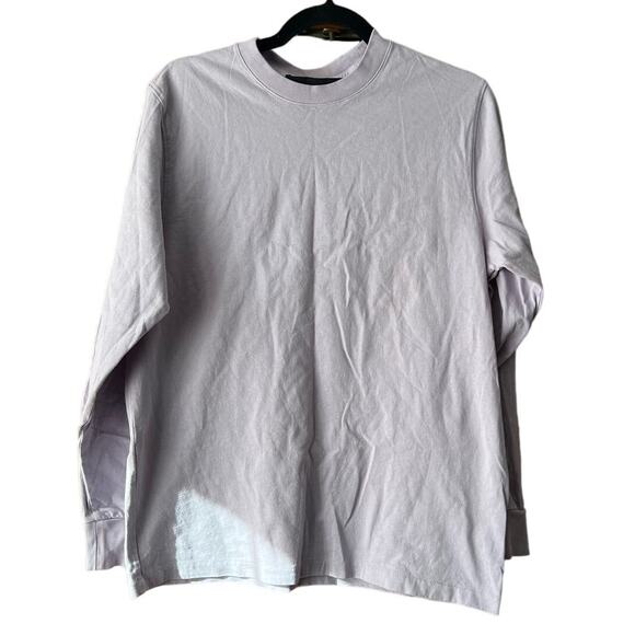 Aritzia's Super World Men's Long Sleeve Crewneck Pullover T-Shirt Purple Size XS - Picture 1 of 10